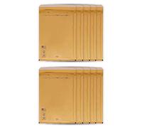 Tradineur - Pack de 10 sobres acolchados de burbujas - N.º 20 - Fabricados en papel - Ideal para sus envíos con total seguridad - 47 x 37 cm - Color Marrón