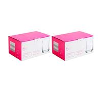 Tradineur - Pack de 2 Cajas de 6 Vasos Modelo Lune - 36,5 cl - Fabricado en Vidrio Resistente - Apto para lavavajillas - 12 Uds Totales