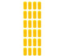 Tradineur - Pack de 24 Velas Taco con Aroma a cítricos, velón de Cera perfumada, Larga duración: 25 Horas, aromaterapia, decoración del hogar (Amarillo, Fantasía Cítrica, 10,5 x 4,5 cm)