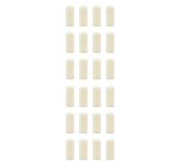 Tradineur - Pack de 24 Velas Taco con Aroma, velón de Cera perfumada, Larga duración: 25 Horas, aromaterapia, decoración del hogar (Blanco - Coco - 10,5 x 4,5 cm)