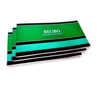 Tradineur - Pack de 3 talonarios de recibos con hojas autocopiativas - Formato horizontal - Flexible y resistente - 11 x 21 cm