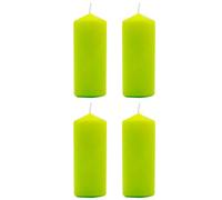 Tradineur - Pack de 4 velas taco con aroma a hierba de limón, velón de cera perfumada, larga duración: 25 horas, aromaterapia, decoración del hogar (Lemongrass, 10,5 x 4,5 cm)