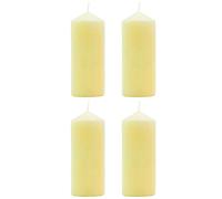 Tradineur - Pack de 4 velas taco con aroma a vainilla, velón de cera perfumada, larga duración: 25 horas, aromaterapia, decoración del hogar (Vanilla Cream - 10,5 x 4,5 cm)