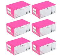 Tradineur - Pack de 6 Cajas de 6 Vasos Modelo Liberty - Capacidad: 280 ml - Fabricado en Vidrio Resistente - Apto para lavavajillas - Tamaño Aprox: Ø 7,3 x 8,9 cm - 36 Uds Totales