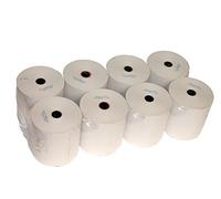 Tradineur - Pack de 8 Rollos de Papel Térmico - 80 x 80 cm - Apto para Marcas de TPV, Cajas registradoras táctiles, impresoras térmicas, calculadoras, etc.