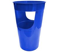 Tradineur - Paraguero de plastico 50 x 28 cm,Soporte Paraguas de plastico, Paraguero Redondo, Ideeal Tanto para hogar como para Zona de publico. (Azul)