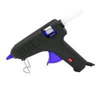 Tradineur - Pistola de silicona caliente 60W, modelo Brico Plus, pistola de pegamento, encolar, incluye 2 barras de silicona y cable, bricolaje, manualidades, artesanía, reparaciones
