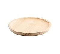 Tradineur - Plato de madera especial para pulpo, de 21,8 cm de diámetro y 1,9 cm de alto, vajilla madera, vajilla para comida, tabla pulpo, pizza, fuente para alimentación (1, 22 cm)