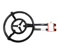 Tradineur - Quemador paellero gas butano, diámetro 40,5 cm, aro paellero esmaltado con patas, hornillo paellas, homologado, exterior, jardín, camping, acampada