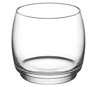 Tradineur - Set de 6 vasos de cristal con base gruesa, modelo Lune, resistentes, aptos para lavavajillas, servir whisky, licores, refrescos (325 ml, 8 x 7,5 cm)