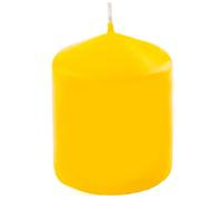 Tradineur - Vela taco con aroma a cítricos, velón de cera perfumada, larga duración: 24 horas, aromaterapia, decoración del hogar (Amarillo, Fantasía Cítrica, 7 x 5,6 cm)