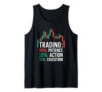 Trading: 80% Paciencia 10% Acción 10% Ejecución - Comerciante Camiseta sin Mangas