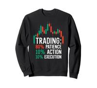 Trading: 80% Paciencia 10% Acción 10% Ejecución - Comerciante Sudadera