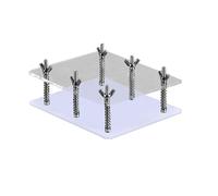 Trading Card Press, Acrylic Pressure Block, Clear Card Straightener, Portable Flatten Tool, Crystal Cards Press for Collectible Cards Protection Storage Display Care Grading Preparation Use