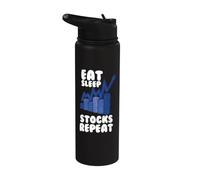 Trading de acciones Forex Trader y acciones Day Trading Stainless Steel Insulated Water Bottle