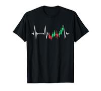 Trading Heartbeat EKG Pulse Line Precio Acción Traders Camiseta
