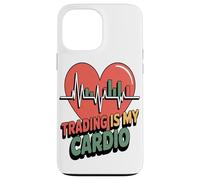 Trading Is My Cardio Heart Loving Trader Analistas Carcasa para iPhone 13 Pro MAX