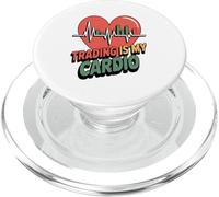 Trading Is My Cardio Heart Loving Trader Analistas PopSockets PopGrip para MagSafe