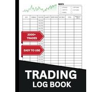 Trading Log Book: Large Print Journal to Record 2000+ Trades, Track Profit & Loss, and Plan Strategies for Stocks, Forex, Options & Crypto