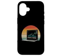 trading trader sats blockchain finanzas mercado monetario Bitcoin Carcasa para iPhone 16