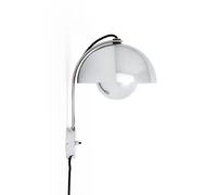 &Tradition &Aplique de pared Flowerpot VP8, enchufe, cromado