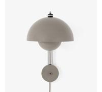 &Tradition &Aplique de pared Flowerpot VP8, enchufe, gris-beige