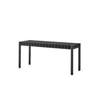 &Tradition Banco Betty TK4 Black. asiento de banda de lino trenzada negro
