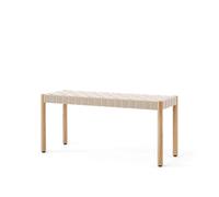 &Tradition Banco Betty TK4 Oak. asiento de banda de lino trenzada