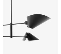&TRADITION Bonnet SC93 lámpara colgante, negro, altura 140 cm