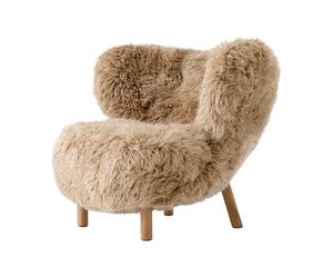 &Tradition Butaca Little Petra VB1 Roble aceitado-Sheepskin honey