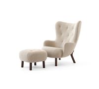 &Tradition Butaca Petra VB3 High incl. pouf ATD1 Nogal aceitado-Karakorum 003