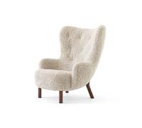 &Tradition Butaca Petra VB3 High Nogal aceitado-Sheepskin Moonlight