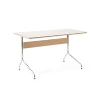 &Tradition Escritorio Pavilion AV16 Mushroom linoleum. roble lacado. patas de cromo