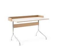 &Tradition Escritorio Pavilion AV17 Mushroom linoleum. roble lacado. patas de cromo