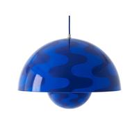 &Tradition Lámpara colgante FlowerPot VP2 grande Cobalt blue-Twilight blue
