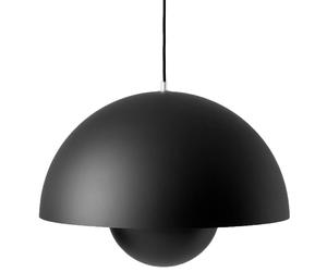 &Tradition Lámpara colgante FlowerPot VP2 grande negro mate