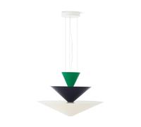 &Tradition Lámpara colgante Gio LN15 Ø92 cm Signal green-deep blue-ecru