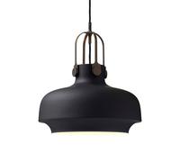 &Tradition - Copenhagen Lámpara Colgante SC7 Negro Mate/Latón Bronceado
