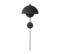 &Tradition Flowerpot VP8 Lámpara de Pared Negro Mate