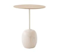 &Tradition Lato Mesa LN8 Lacquered oak-Crema diva marble
