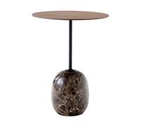 &Tradition Lato Mesa LN8 Lacquered walnut-Emperador marble