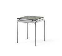 &Tradition Mesa auxiliar Sett LN11 Smoked cast glass-dark chrome