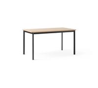 &Tradition Mesa de comedor Drip HW115 83x143 cm Black frame-clear lacq. oak