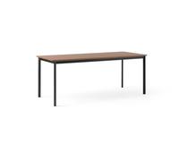 &Tradition Mesa de comedor Drip HW116 83x193 cm Black frame-clear lacq. walnut