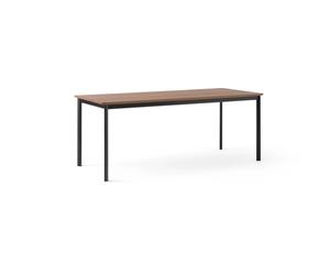 &Tradition Mesa de comedor Drip HW116 83x193 cm Black frame-clear lacq. walnut