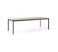 &Tradition Mesa de comedor Drip HW117 103x253 cm Black frame-clear lacq. oak