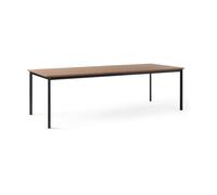 &Tradition Mesa de comedor Drip HW117 103x253 cm Black frame-clear lacq. walnut