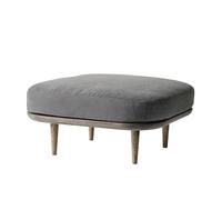 &Tradition Puff para sentarse Fly SC9 Roble aceitado ahumado + tela gris