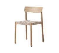 &Tradition Silla Betty TK1 Roble. asiento de lino natural trenzado