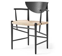 &Tradition Silla Drawn HM4 con reposabrazos roble negro